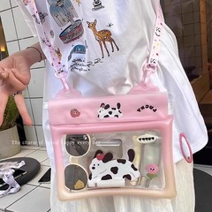 新しい漫画の携帯電話防水バッグ大容量タッチスクリーンエアバッグ付き防水クロスボディバッグラフティング水泳防水ケース
