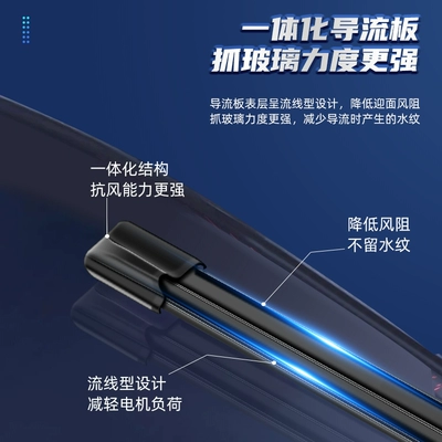 Wiper boneless wiper car dual