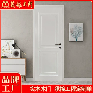 佛山工厂实木门室内门房门隔音抗压入户卧室门烤漆简约雕花房间门