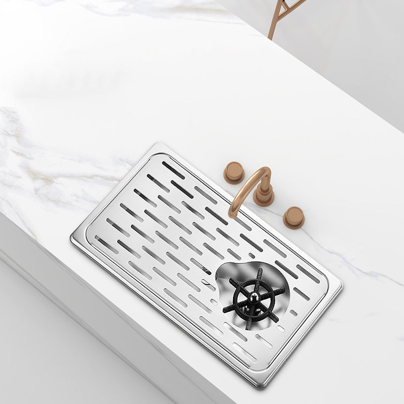 Embedded taza lavadora de acero inoxidable de alta presión de la barra de vidrio fregadero de lavado automático barra de lavado taza artefacto