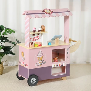 Семейная деревянная автоматическая игрушка для мороженого, мороженое
