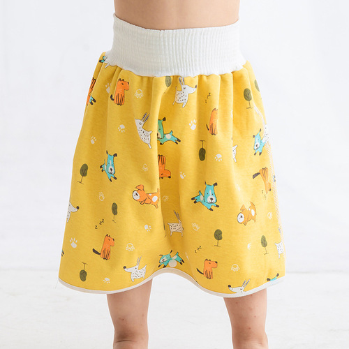 Baby diaper skirt, diaper-proof training pants, waterproof and leak-proof, washable diaper pocket, baby night pee artifact