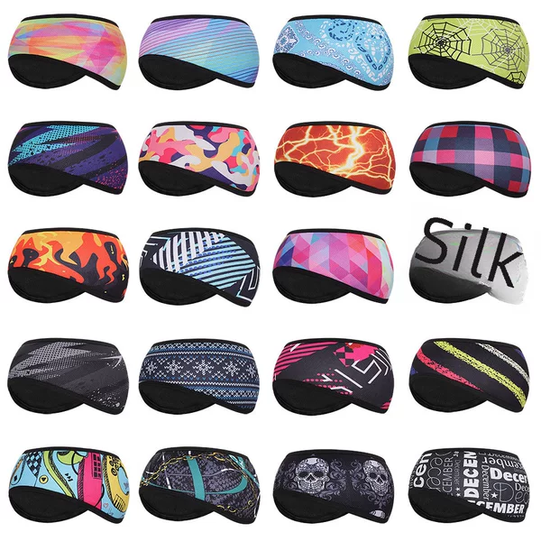 Autumn and Winter Cold-proof Warm Fleece Ear Protection Headband for Men and Women Outdoor Sports Riding Turban Ski Windproof Ski Hair Band