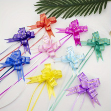 包邮18mm小号金边边手拉花婚庆装饰礼品扎花拉花蝴蝶结拉花批发