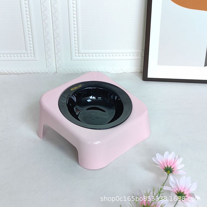 BD 猫ボウル セラミック マカロン 高価値 猫用食事缶詰 猫用丼 飲料水 首の保護 身長を伸ばす 転倒防止ボウルスタンド|undefined