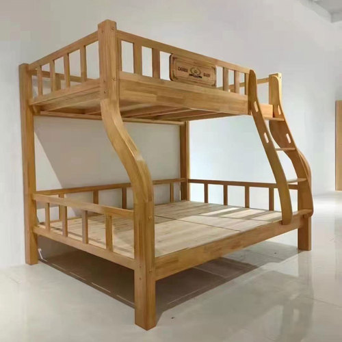 Oak bunk bed, adult and child bunk bed, multi-functional bunk bed, adult dormitory bunk bed