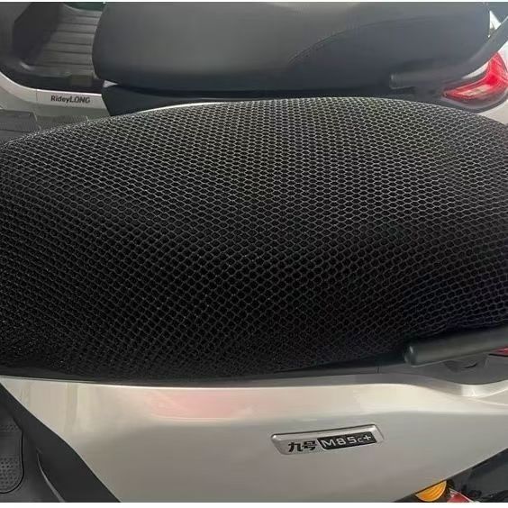 Cojín de malla universal 3D transpirable pedal de vehículo eléctrico cubierta de asiento de motocicleta protector solar impermeable cubierta de cojín de aislamiento térmico grueso