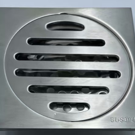 Pistola gris Desagüe de piso desodorante Acero inoxidable gran desplazamiento baño cuarto de baño ducha lavadora desodorante alcantarillado