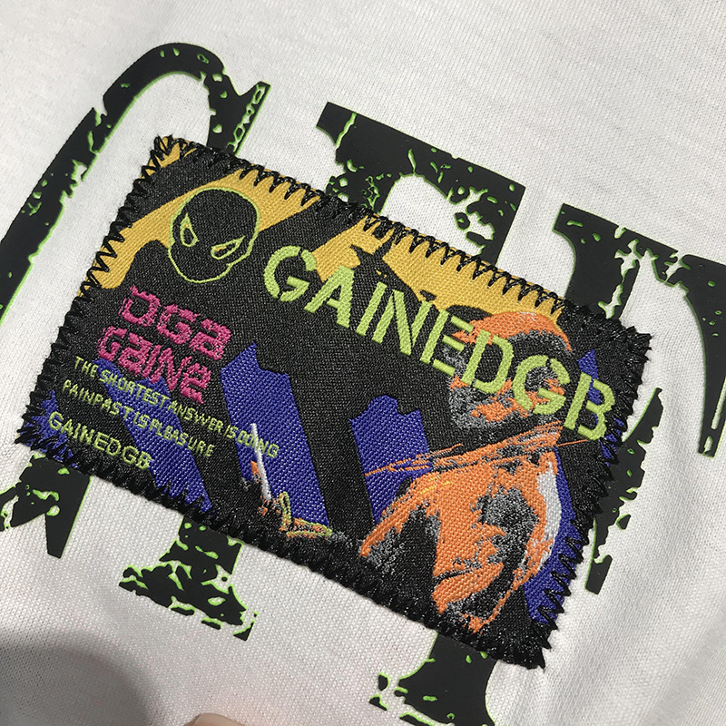 T-Shirt mit Eisseiden-Aufdruck 2021 Neue kurzärmelige Sommermodemarke für Herren Hübsche Instagram-Kleidung in Slim Fit für Männer_voghion.com