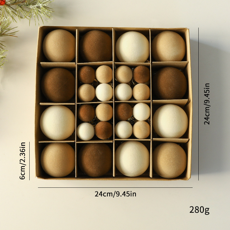 2025 nueva bola de Navidad hecha a mano bola de floquete colgante de Navidad colgante de árbol de Navidad floquete bola de Navidad bola especial