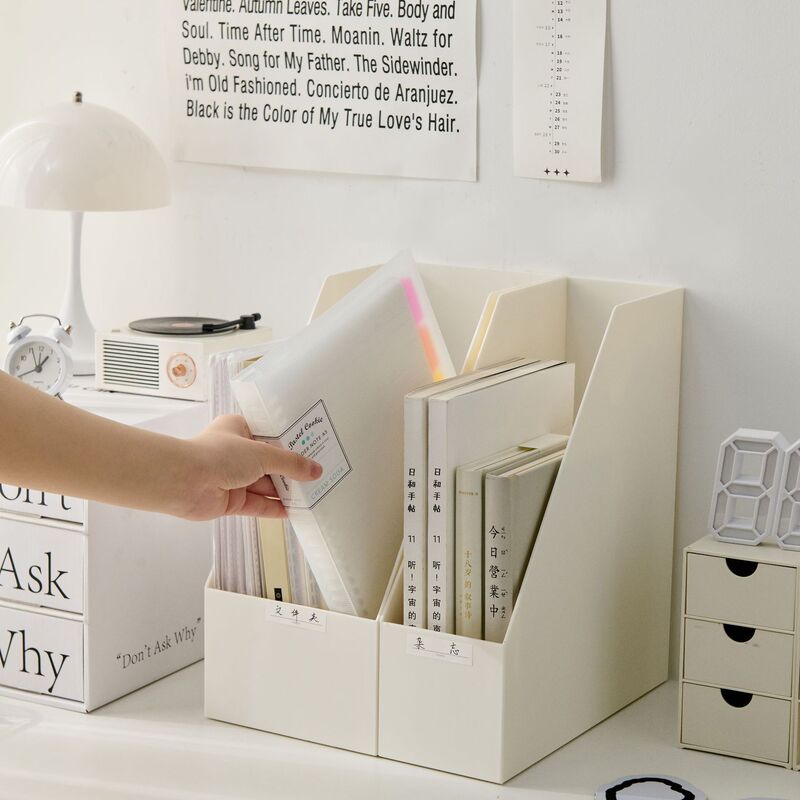 Book Stand File Rack Desktop Bookshelf Student Book Storage Box Desk Book Clip Storage Rack Desk Storage Rack