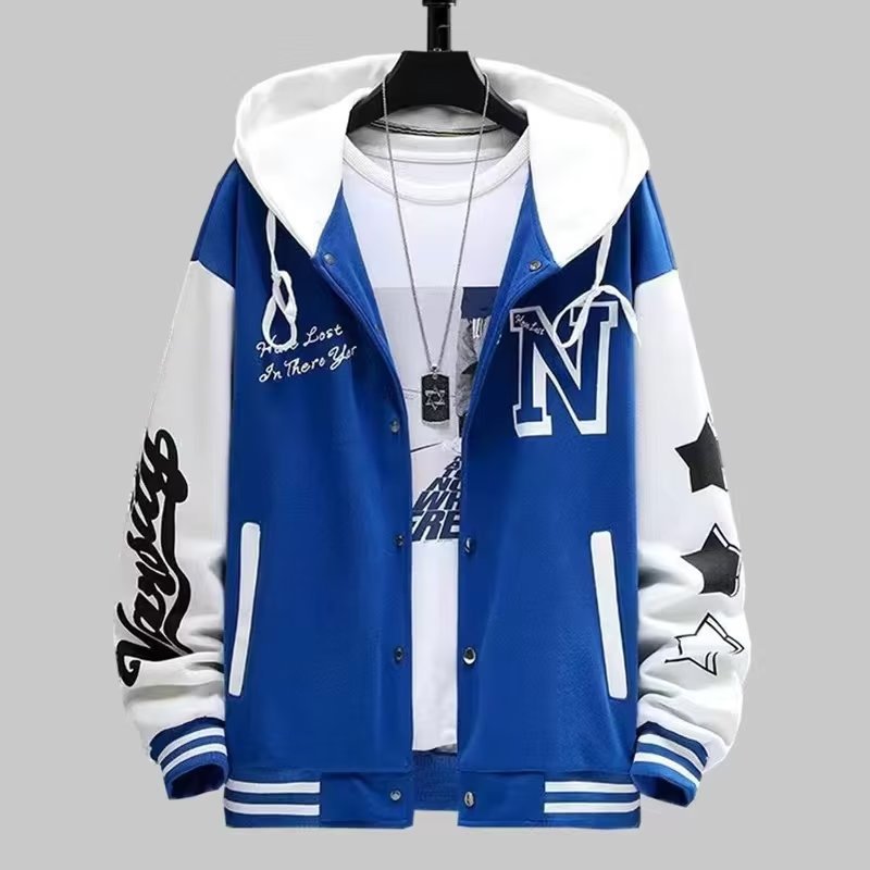 Trendig baseballjacka för pojkar och män vår och höst_voghion.com