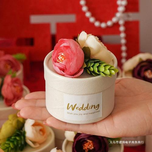 建俦婚庆结婚喜糖盒纸盒成品森系伴手礼欧式喜糖盒子创意婚礼糖果