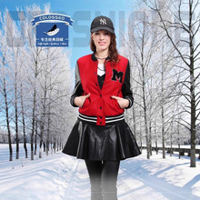 厂家批发新款女装秋装时尚绣花棒球服外套女夹克卫衣