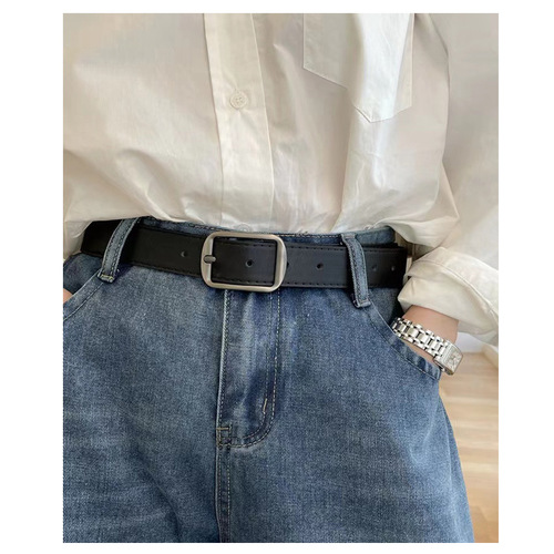 New Korean-style unisex men's belt with needle buckle decoration jeans, casual versatile trendy men's and women's belt wholesale