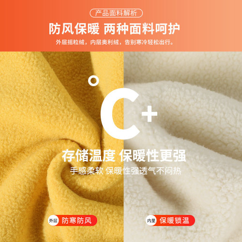 Rui Dong Autumn and Winter Sports Ski Double-layer Hat, Warm Riding Cap, Windproof Temperature Lock Fleece Hat, Extended Ear Protection Hat