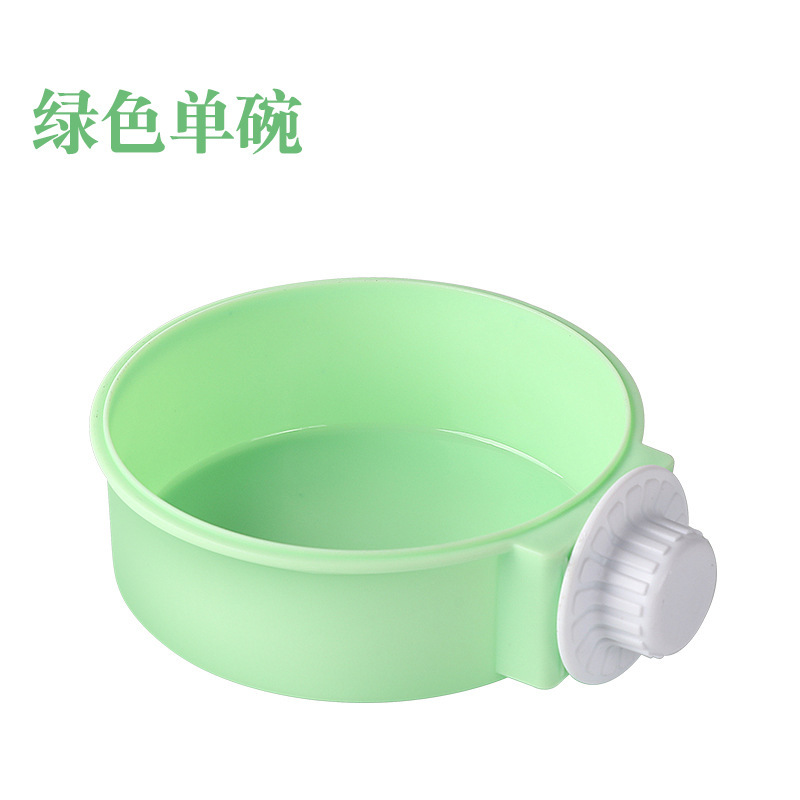 Suministro directo transfronterizo para mascotas de color caramelo de acero inoxidable cuenco para perros jaula colgante para mascotas tazón de comida para gatos colgante de acero inoxidable cuenco colgante