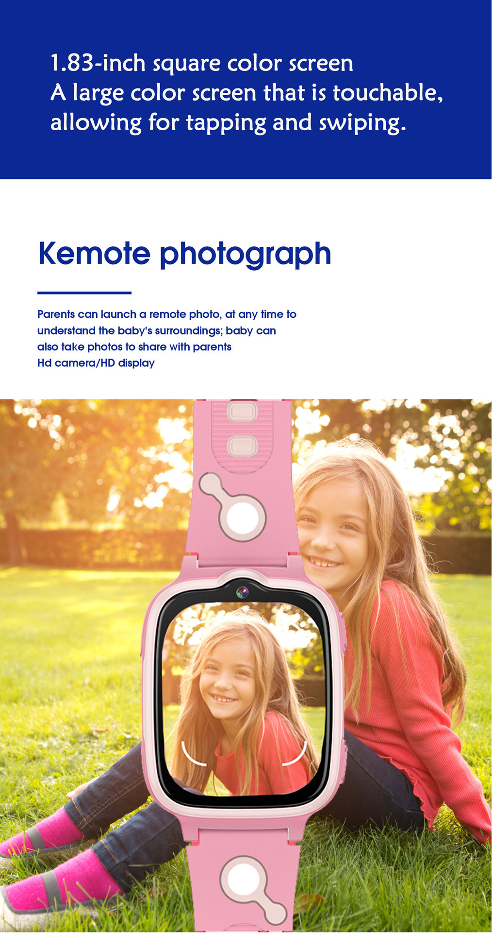 Smartwatch For Kids With 4g Video Calling Sos And Waterproofing_voghion.com