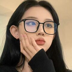 小紅書のネットセレブと同じスタイルの女性用ブルーライトカットメガネフレーム、通学用、多用途の高級近視メガネ、男性用
