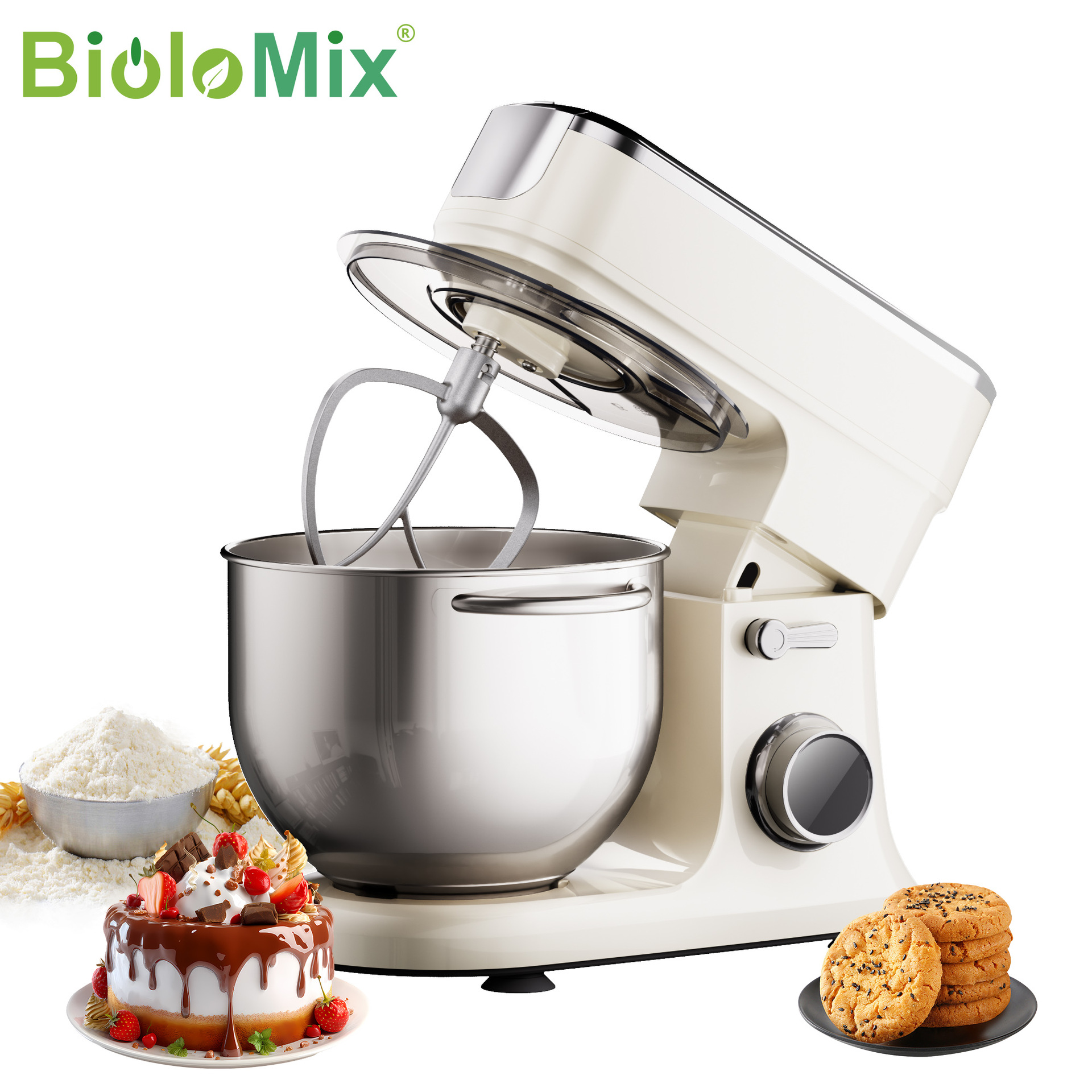 standmixer multifuncional 7L máquina de cocinar y máquina de harina enema máquina de molienda máquina de masa batida de huevos máquina de mezcla