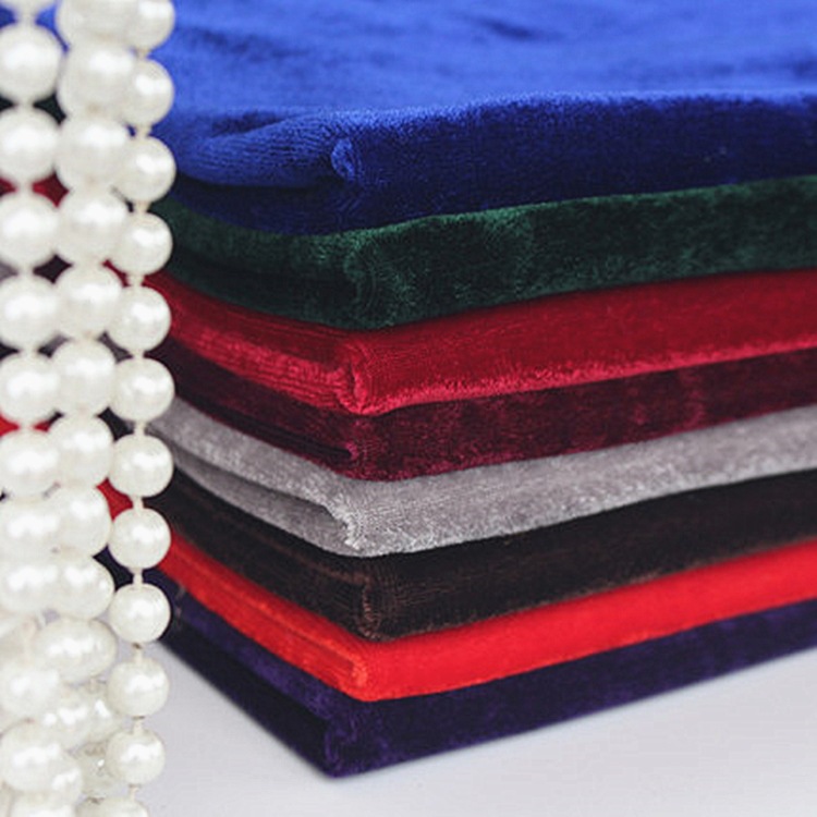 26针28针不倒绒旗袍四方立绒纬编涤氨纶天鹅绒弹力丝绒不倒绒布料