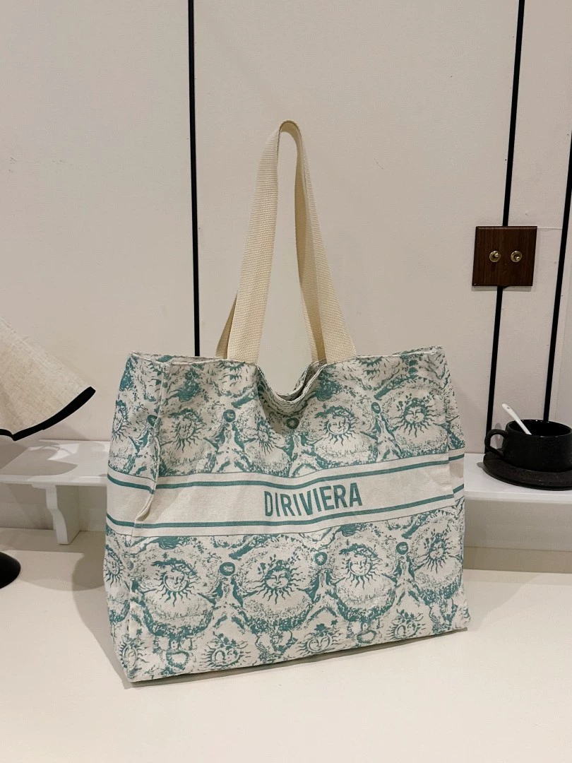 Cloth bag, beach capacious one-shoulder bag, shopping bag