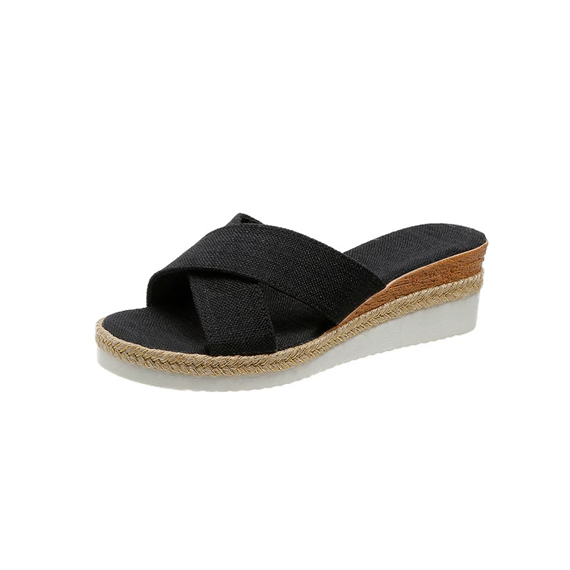 Slide platform, comfortable slippers for leisure, plus size, European style