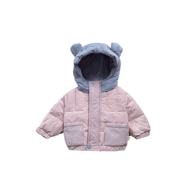 Super lindo bebé chaqueta de invierno nueva chica coreana dulce lindo chaqueta de invierno cálida gruesa