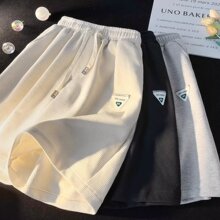 华夫格短裤男夏季潮流宽松休闲运动裤子高街潮牌百搭直筒五分中裤