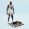 Basketball Star Michael Jordan 1/12maf Jordan No. 23 Red Black and White Move Box