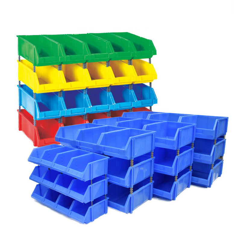 加厚斜口塑料盒组合式零件盒物料盒组立元件盒螺丝盒工具盒货架子