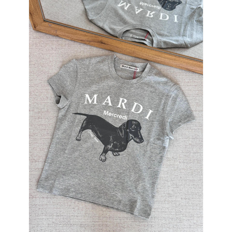 【カウンター品質】韓国マルディトレンドブランド半袖Tシャツリトルデイジードーマンプリントラウンドネックピュアコットンクロスボーダー|undefined