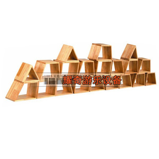 Imported wooden free combination cabinet. Locker. Kindergarten toy cabinet. Geometric combination cabinet. Educational AIDS cabinet