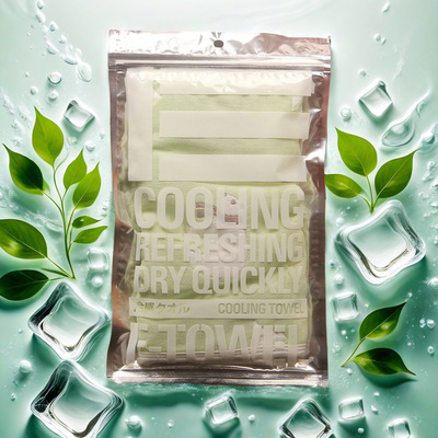 cool冷感毛巾包装袋冰凉巾自封袋冰冻毛巾铝箔毛巾袋冰冻毛巾袋