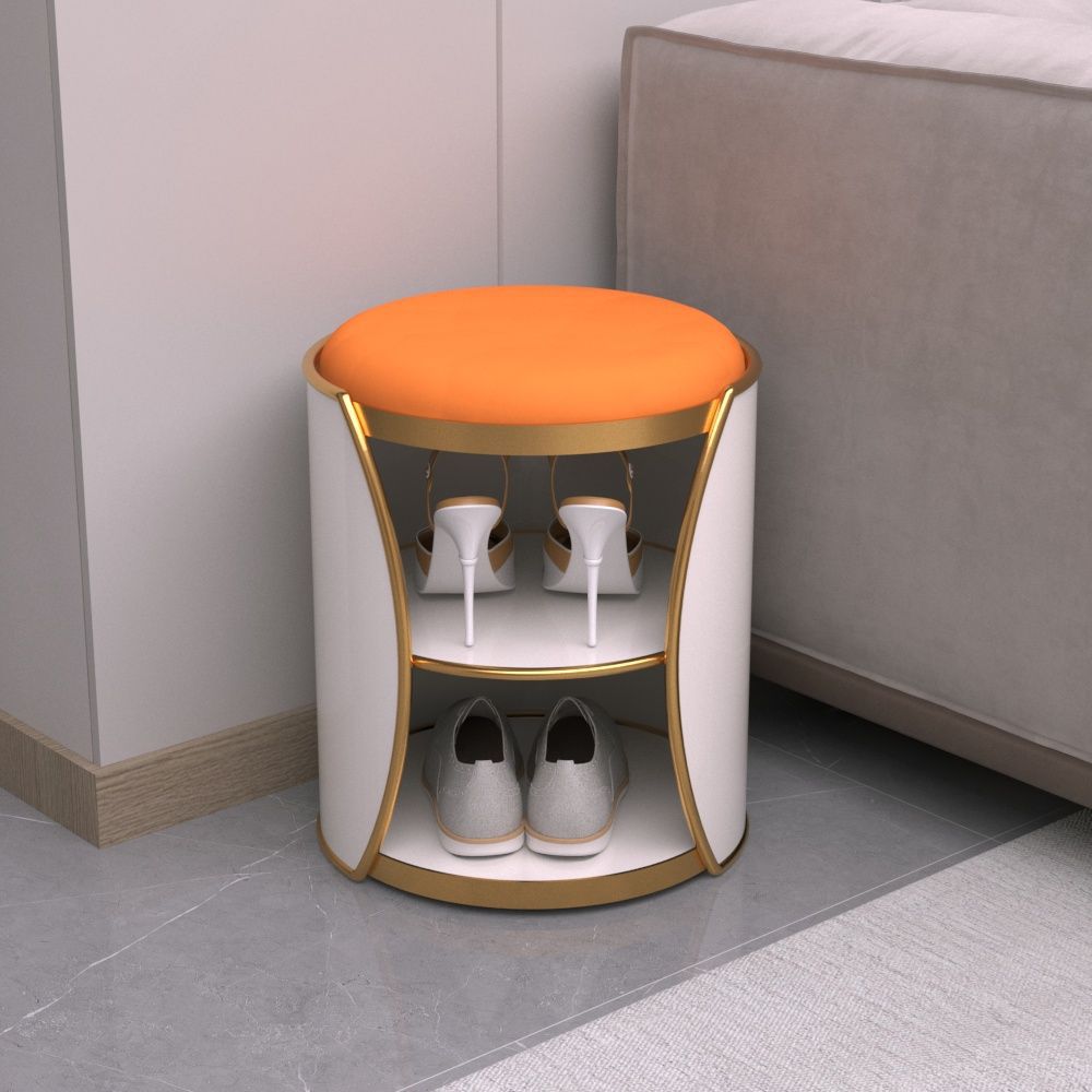 2025 New Entry Door Shoe Cabinet Home Door Integrated Sit-Down Creative Accessible Luxury Shoe Stool Sitting Stool Shoe Rack