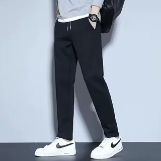 黑色直筒运动裤男春夏款宽松潮牌休闲长裤子春季新款夏季卫裤男款