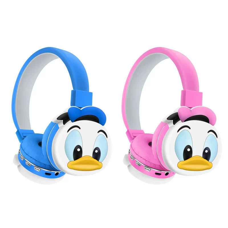 Детская накладная Bluetooth-гарнитура с мультяшным принтом AH-806U частная модель, новый популярный беспроводной наушник