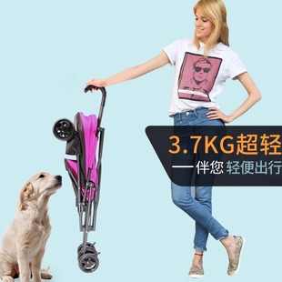 Pet Stroller, Dog Stroller, Cat Lightweight Outdoor Foldable Small Dog Walking Cart, Cat Cart
