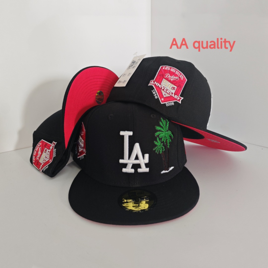 2025 nueva venta caliente exportación transfronteriza MLB gorra de béisbol AA patrón ala plana tamaño de moda sombrero de ala plana