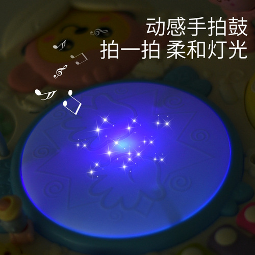 Dual-language learning desk for children, multi-functional early education game table, intelligent baby toy stand, suitable for 1-2 years old, for babies aged 1-3 years.