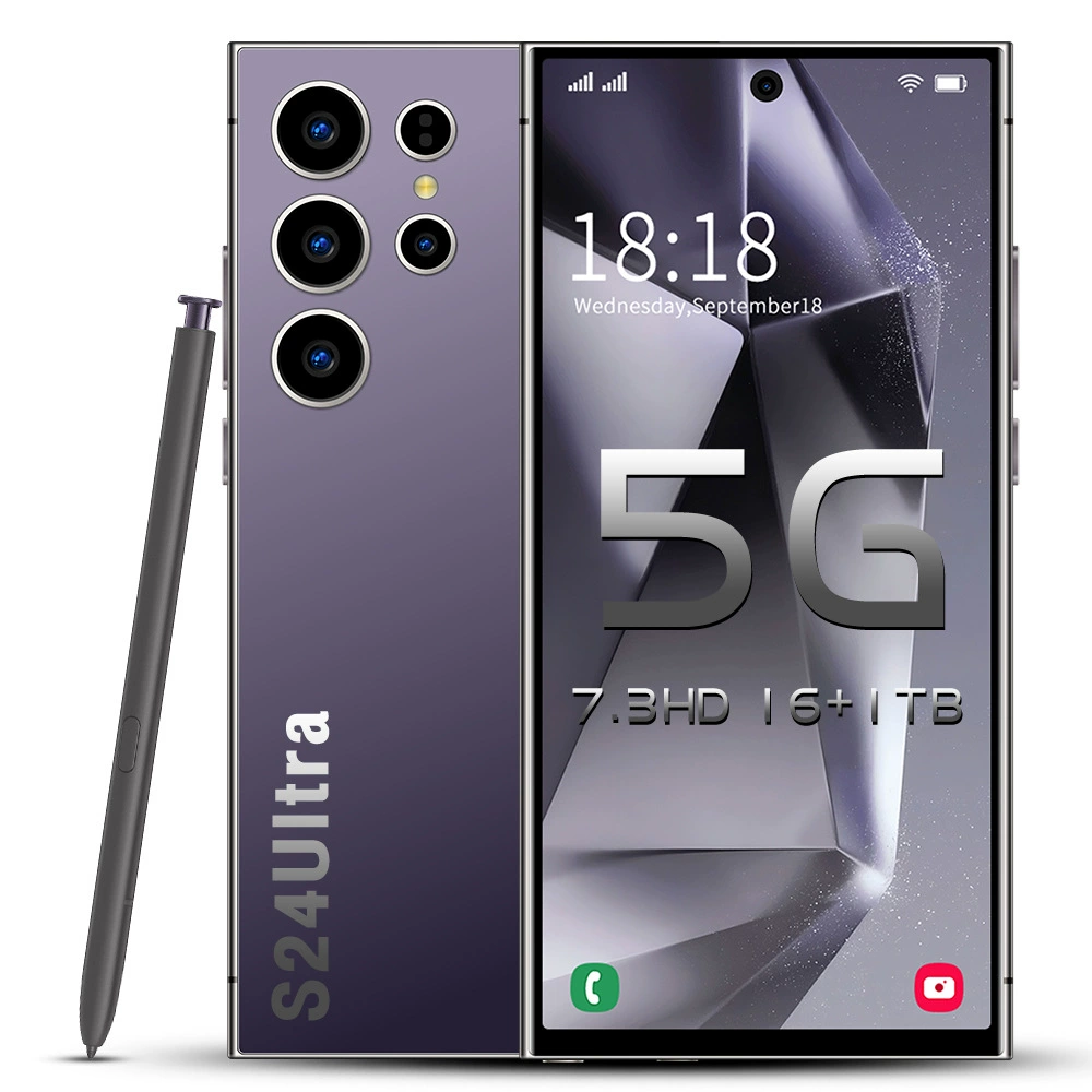 Смартфон S24Ultra, встроенное перо, большая перфорированная HD‑панель, память 128 ГБ–1 ТБ