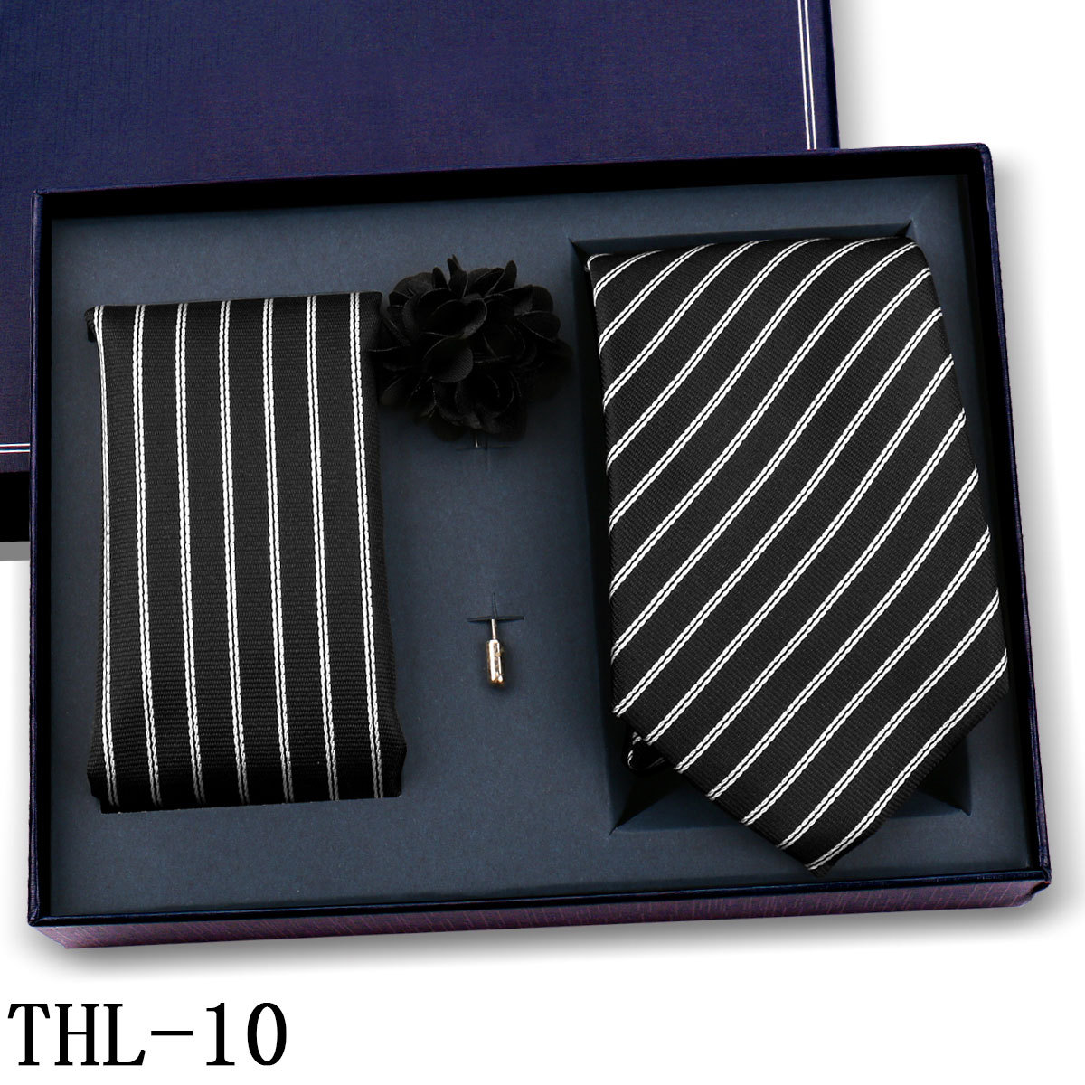Juego de Corbata y Pañuelo para Hombre Poliéster para Bodas y Eventos de Negocios image 16