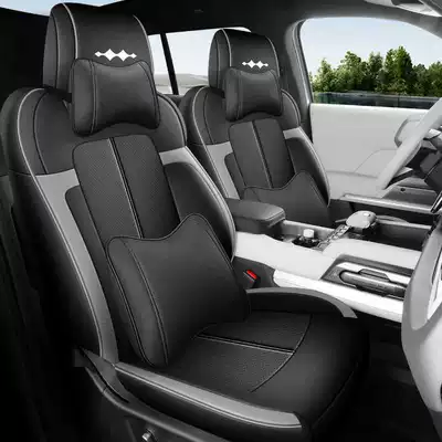 Edition Seat Covers, Titanium 7 All-Inclusive, Modelə uyğun (Original) oturacaq örtükləri - black-and-gray-luxury-edition-note-the-model-year-front-row-fully-covered-rear-row-partially-covered