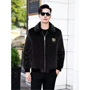 Big Sale Authentic Winter Thickeneded New Fur Men's Jacket Outwear High-End Winter Warm Jacket 988