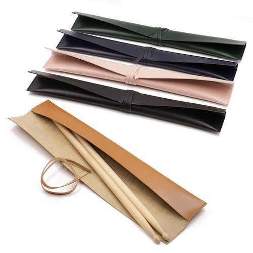 Six-Color Leather Drum Stick Case Drum Kit Stick Holder Drum Stick Storage Bag