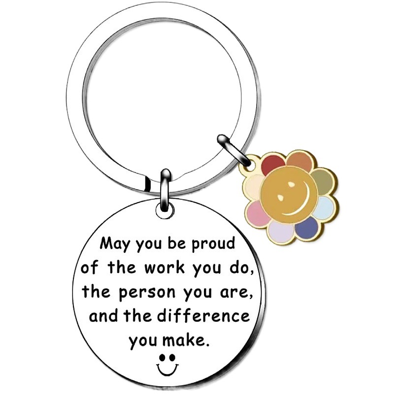 Llavero arcoíris de acero inoxidable nuevo 2023 regalo creativo Amazon