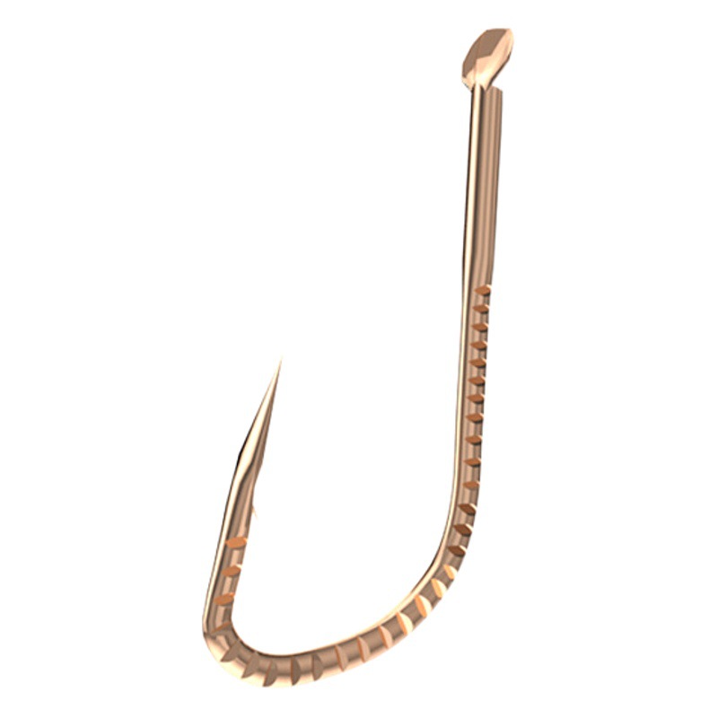 Phantom plata y cabeza grande carpa gancho aleación de titanio boca torcida dragón escala gancho de Plata nuevo Guandong púas a granel gancho de pescado al por mayor