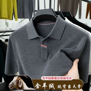 Summer Men's Short-Sleeved Polo Shirt, Light and Mature Men's Business Casual Lapel Thin Versatile Sports T-Shirt Men's Finger 2