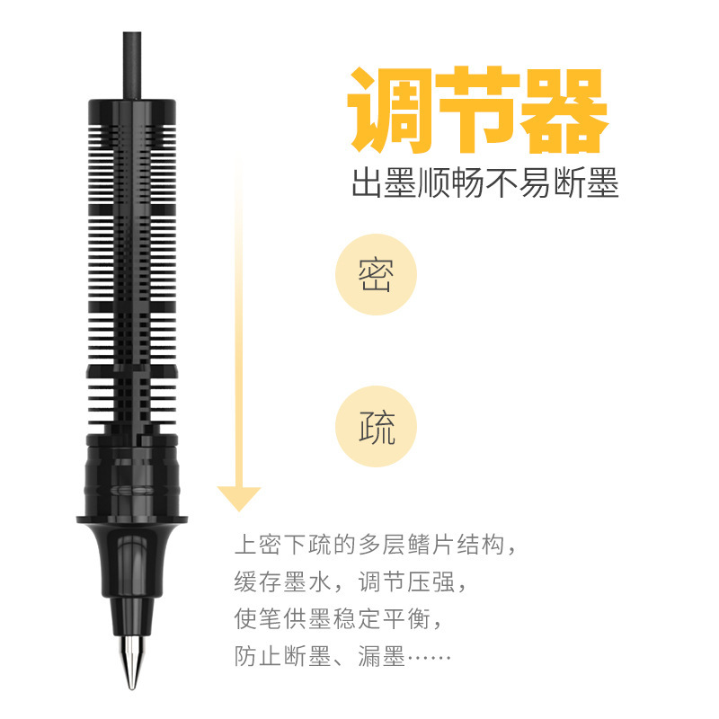 白雪155-166直液式走珠笔0.5mm水性签字笔考试用子弹头针管式笔|undefined