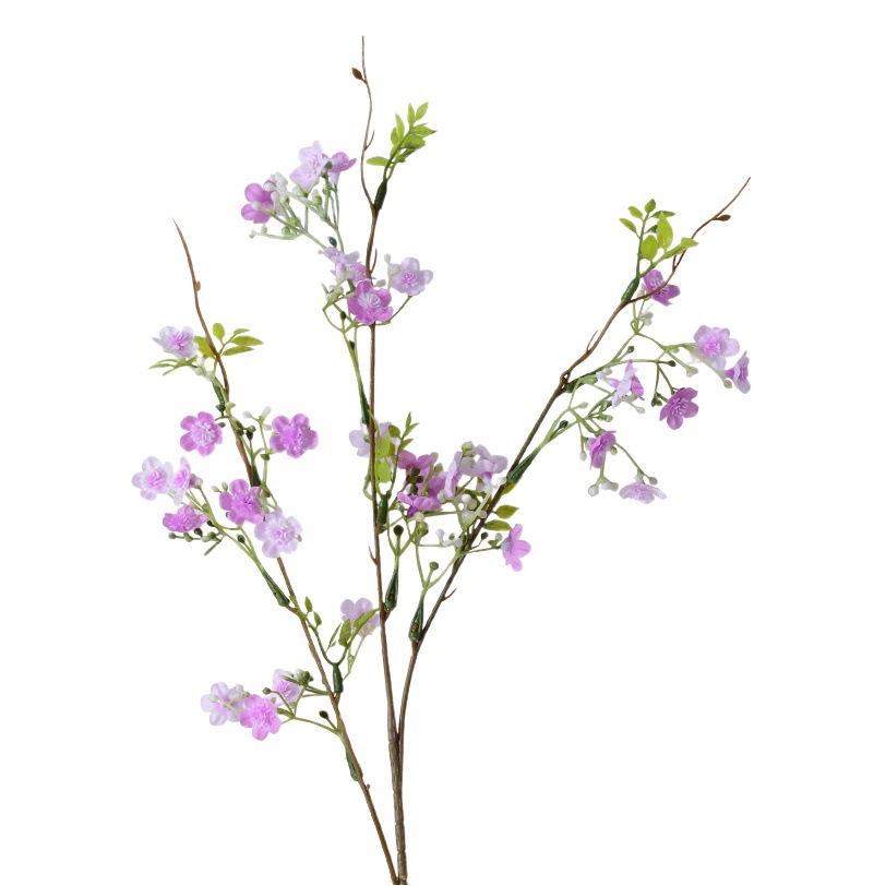 Rama única pequeña flor artificial estrellado floral de gama alta accesorios de fotografía de boda en casa siente flor artificial flor falsa al por mayor